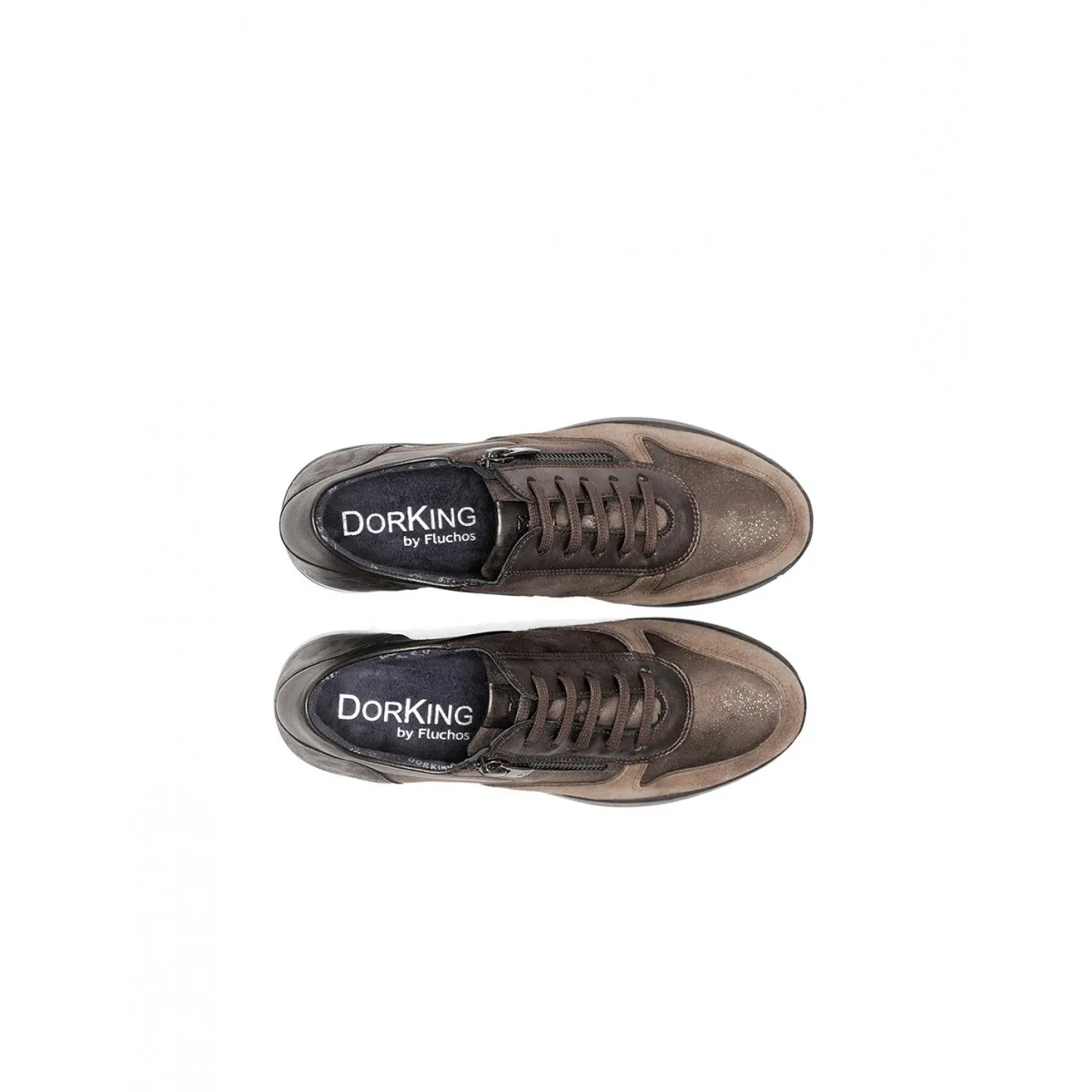 Zapato Deportivo de Mujer Dorking by Fluchos Marrón D8589