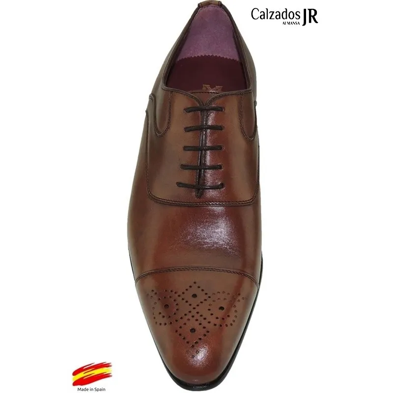 Zapato Hombre estilo Blucher para traje Elegante de Vestir Todo Piel.