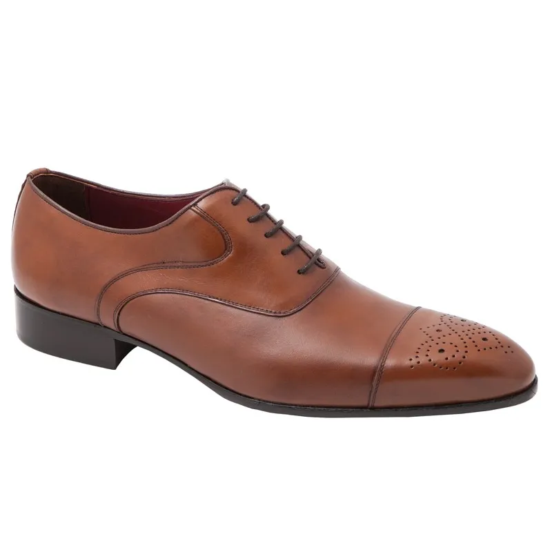 Zapato Hombre estilo Blucher para traje Elegante de Vestir Todo Piel.