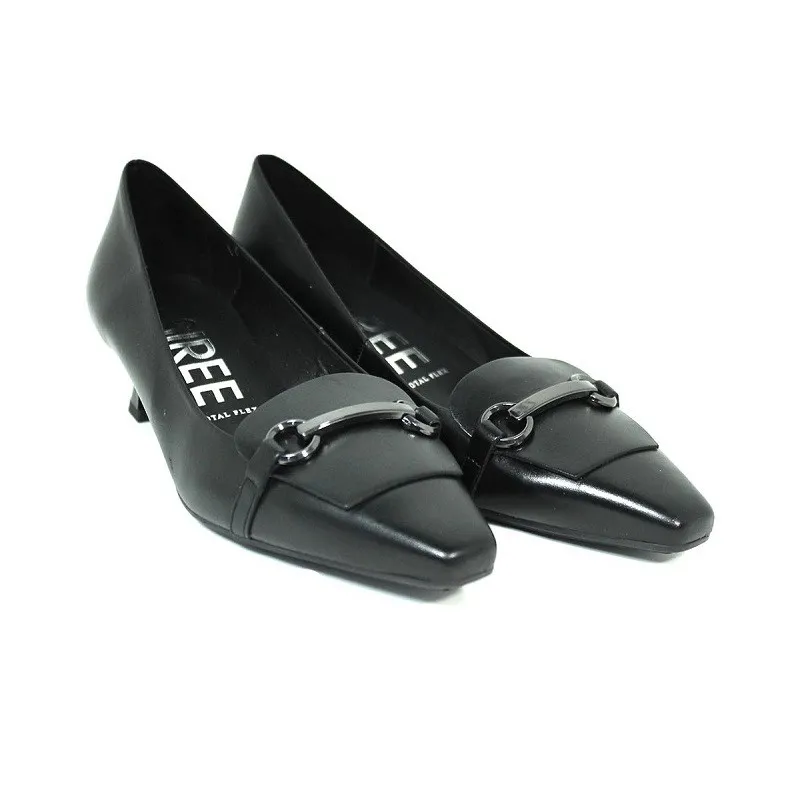 Zapato Solapa Tacón Bajo ELBA10 NEGRO Desireé