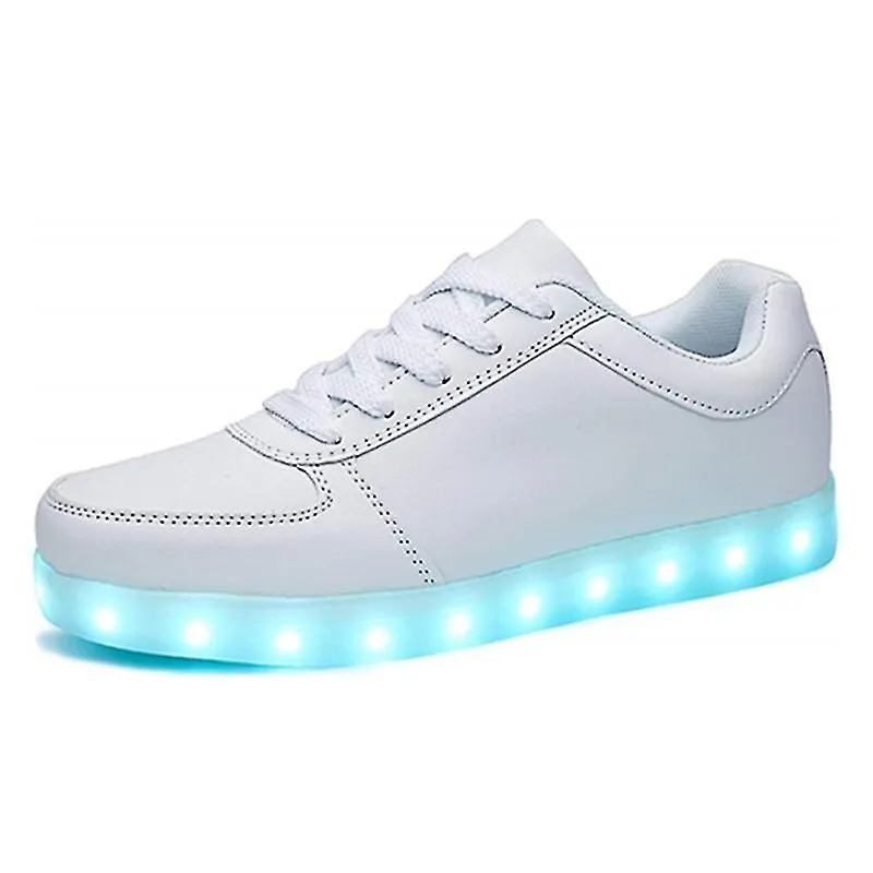 Zapatos de luz LED para hombres y mujeres Activismo estudiantil Zapatos de tablero Zapatos luminosos de carga USB Zapatos fluore