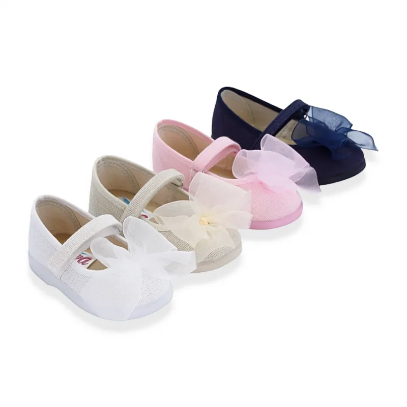 Zapatos de niña en lino