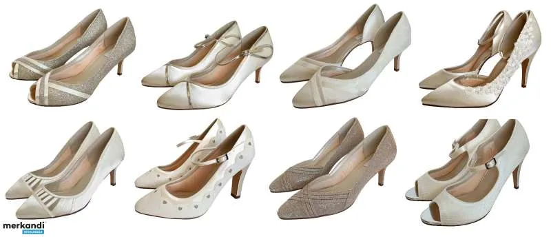 ZAPATOS DE NOVIA ZAPATOS DE RASO MUJER ZAPATOS DE SALÓN SANDALIAS SANDALIAS STILETTOS BLANCO CREMA 36  41