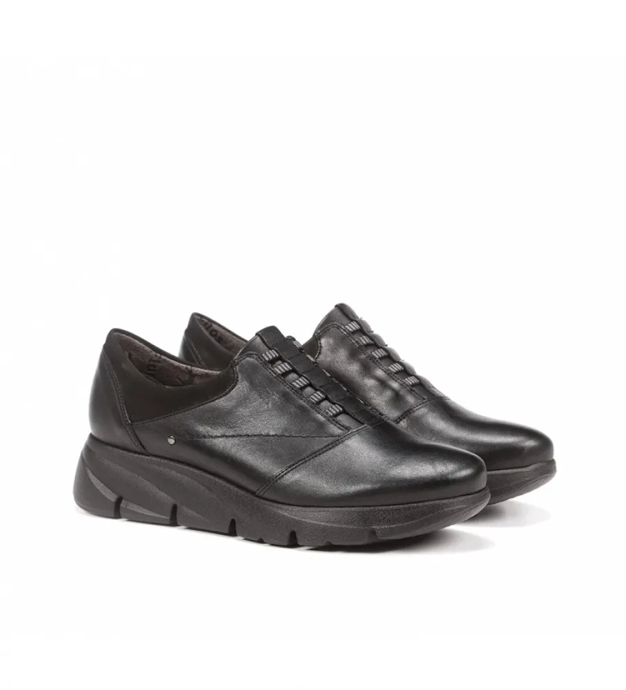 Zapatos de piel Bona F1357 negro