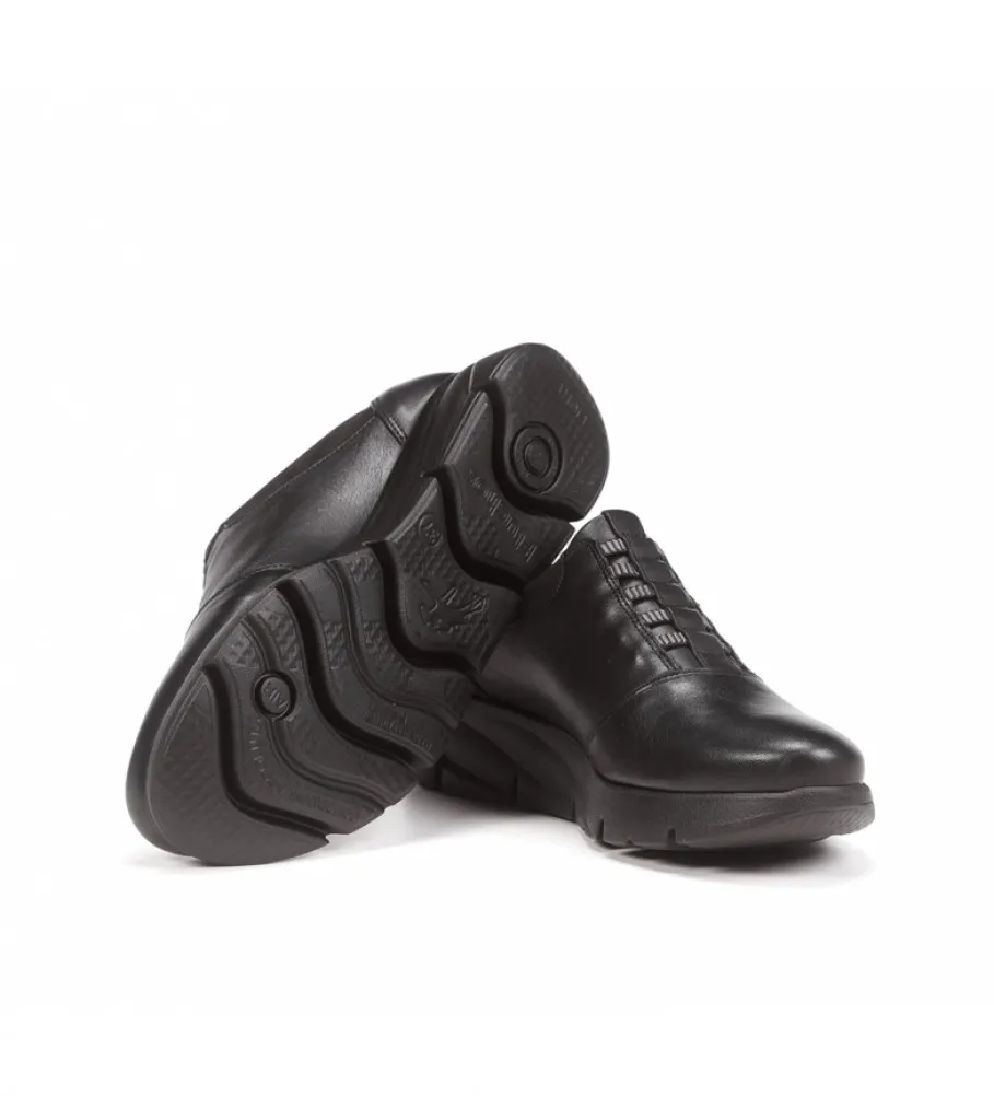 Zapatos de piel Bona F1357 negro
