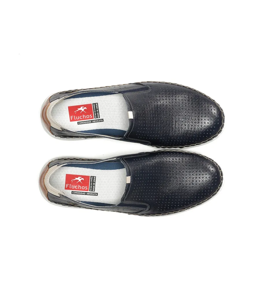 Zapatos de Piel Lester F1715 marino