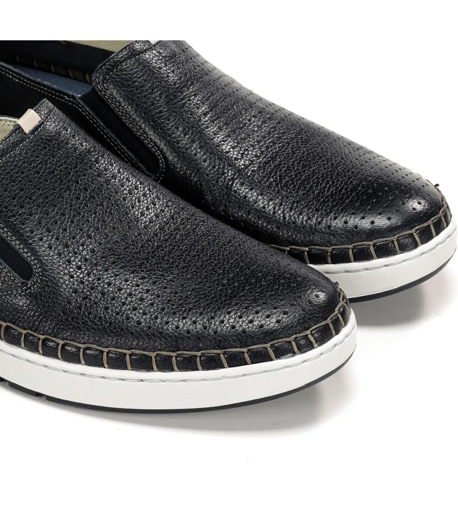 Zapatos de Piel Lester F1715 marino