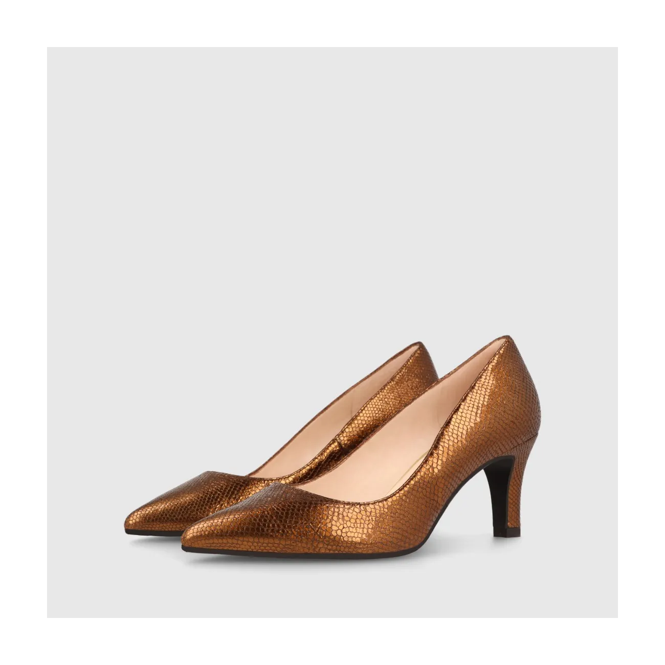 ZAPATOS DE SALÓN DORADOS MAIDEGO