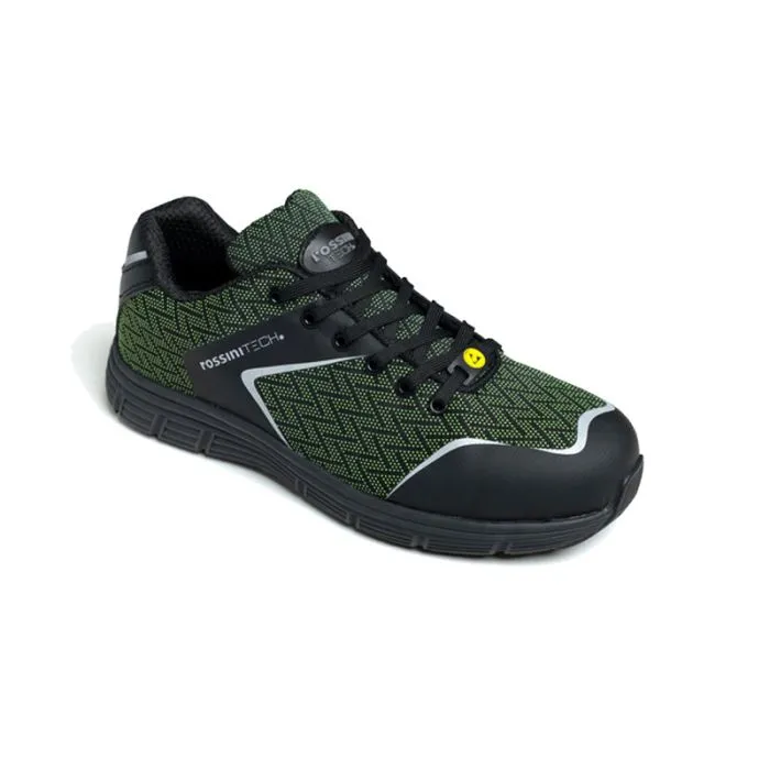 Zapatos de seguridad laboral Rossini Kripton Green S3S SR ESD