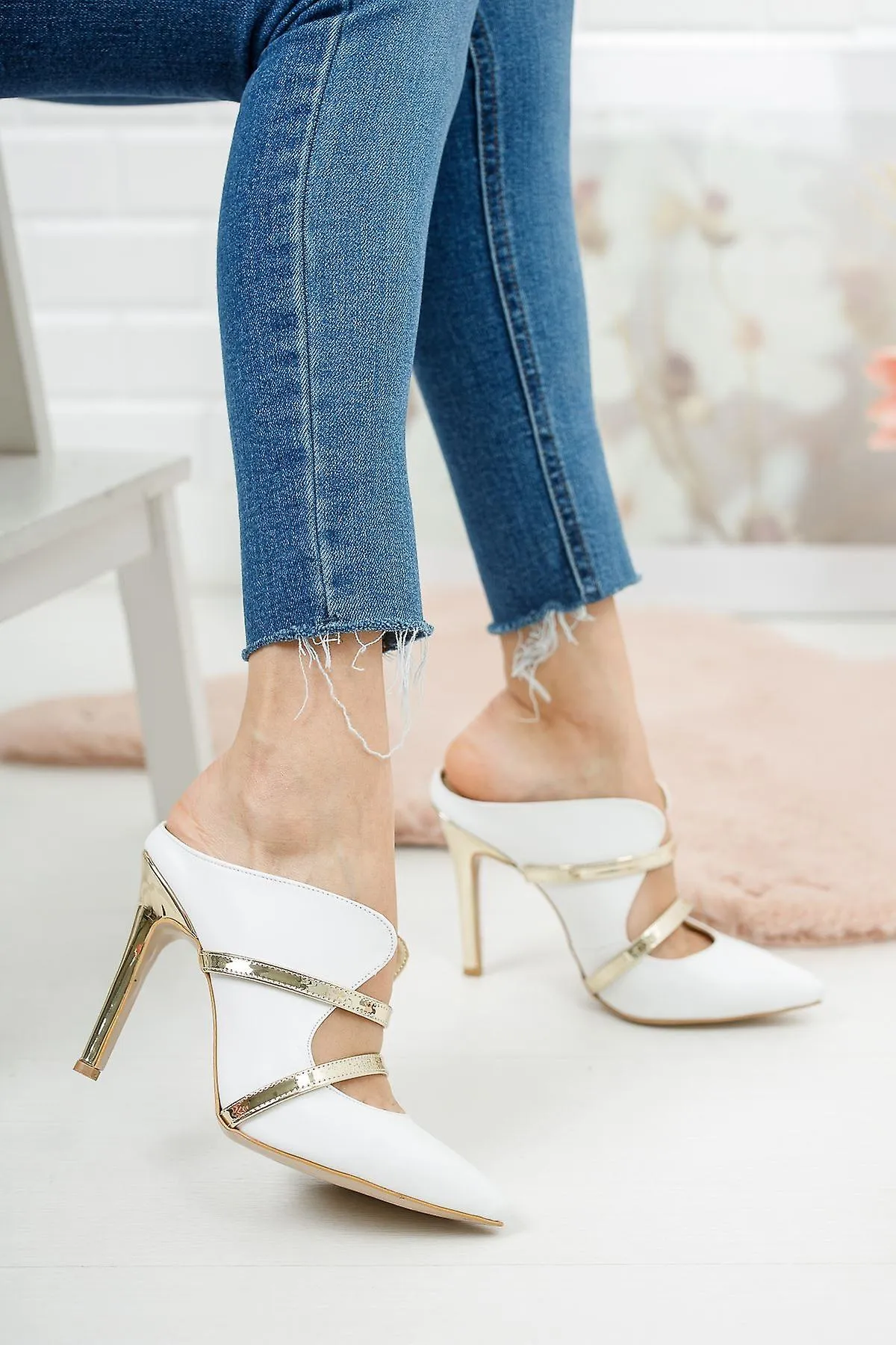 Zapatos de tacón alto hechos a mano de lujo ligeros cómodos para mujer