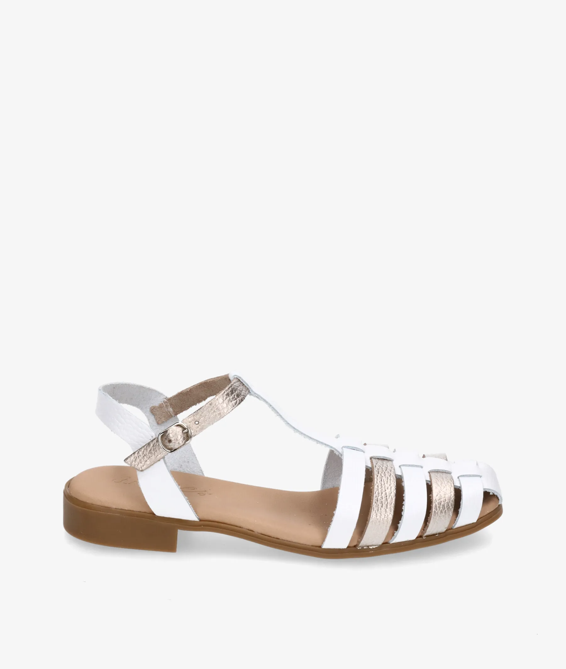 Zapatos de tacón bajo pabloochoa.shoes 117435 en blanco