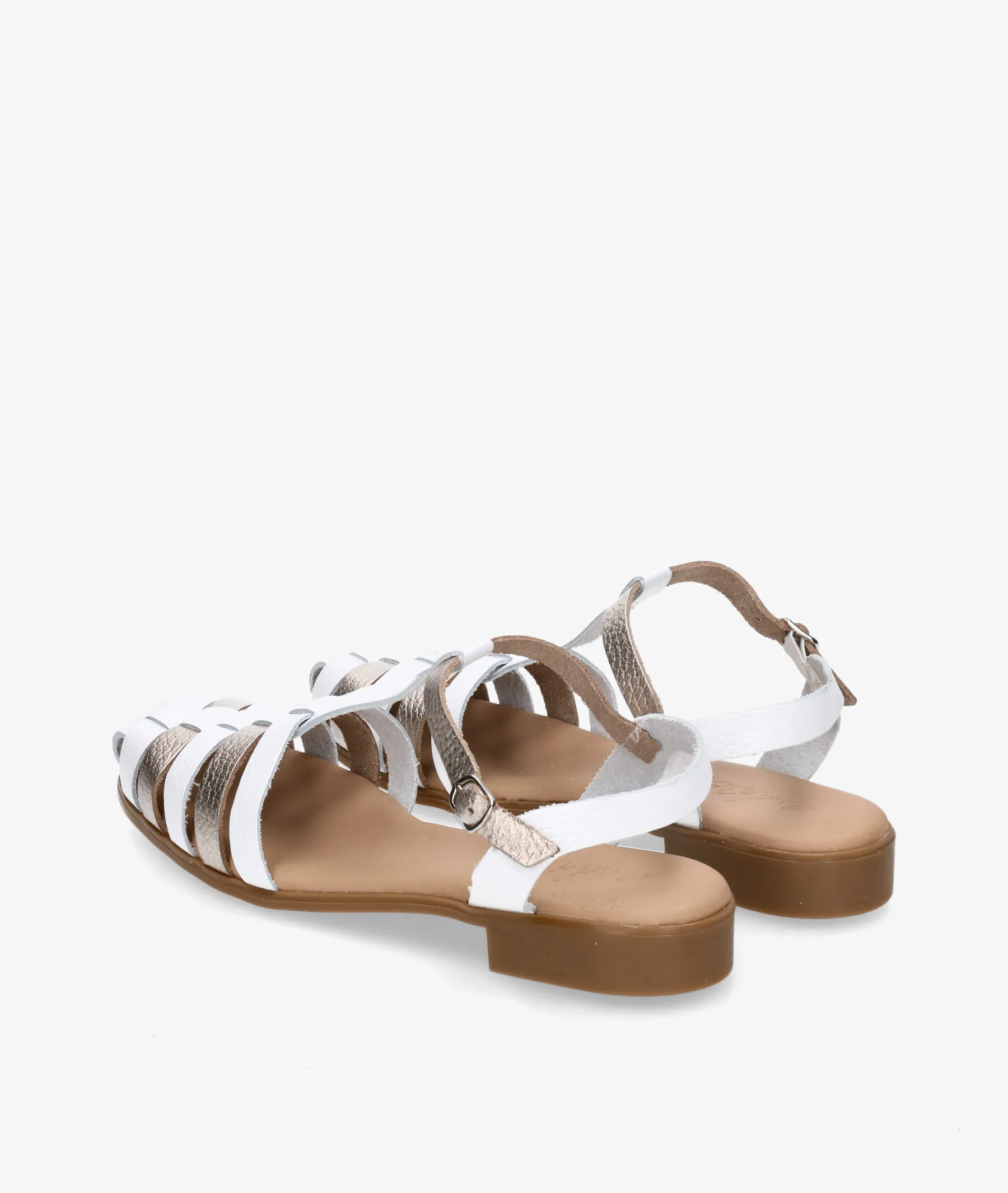 Zapatos de tacón bajo pabloochoa.shoes 117435 en blanco