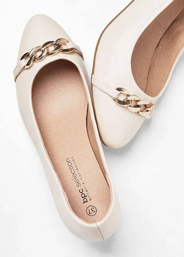 Zapatos de tacón Crema
