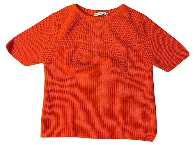 Zara Prendas de punto Naranja 