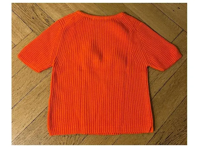 Zara Prendas de punto Naranja 