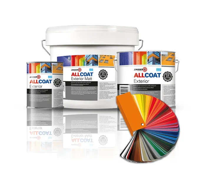 ZINSSER ALLCOAT PINTURA EXTERIOR PARA PAREDES RAL 4002 ROJO VIOLETA  10 LITRO