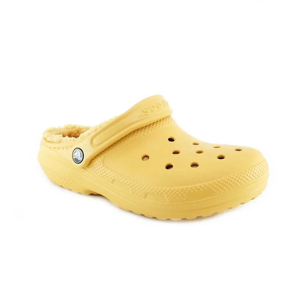 Zuecos forrados Crocs Classic Lined Naranja